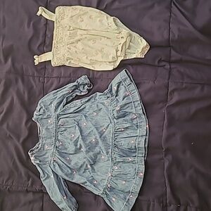 Gap Dress and body suit 18-24m